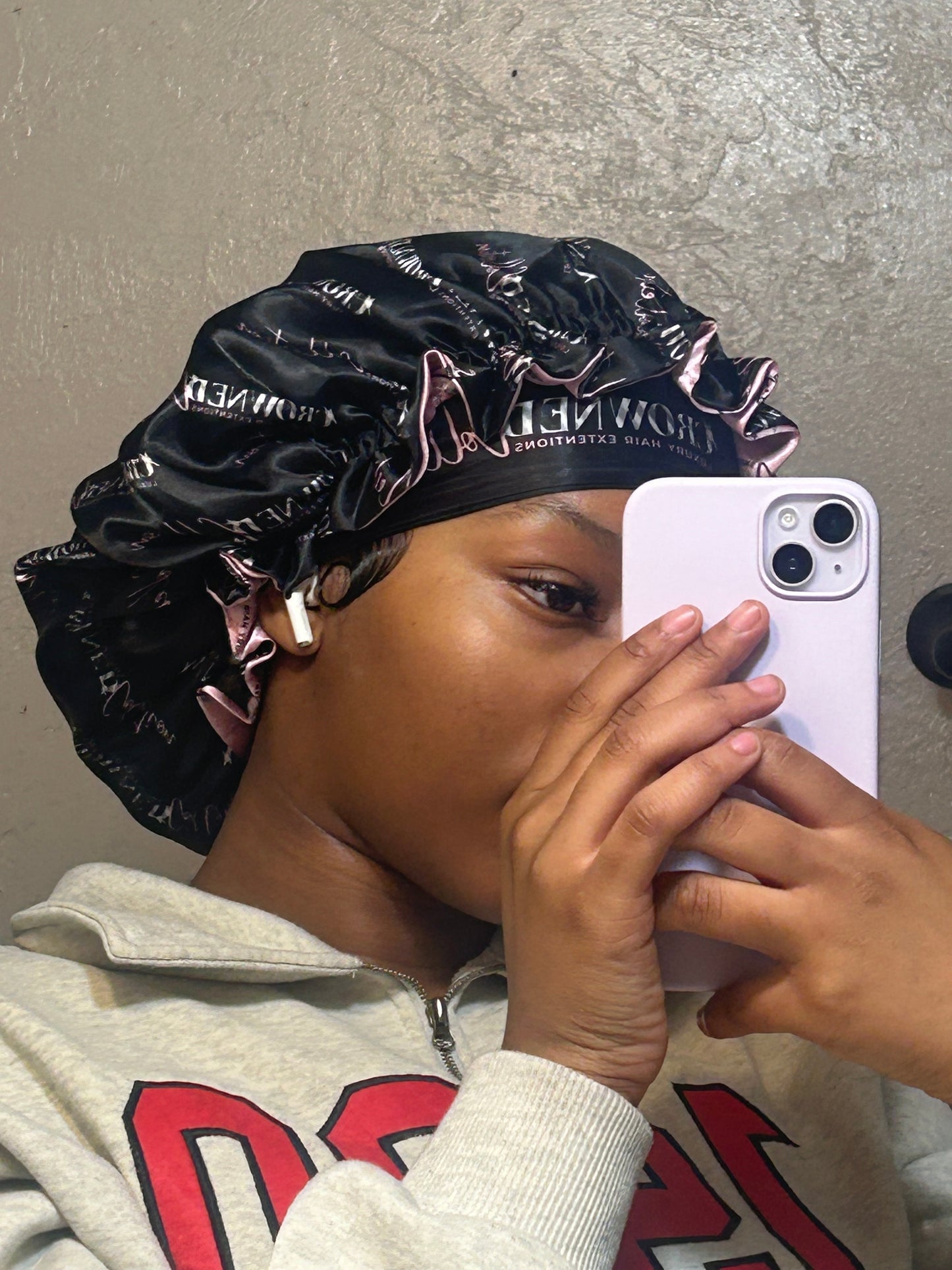 CROWNED SATIN SCARF