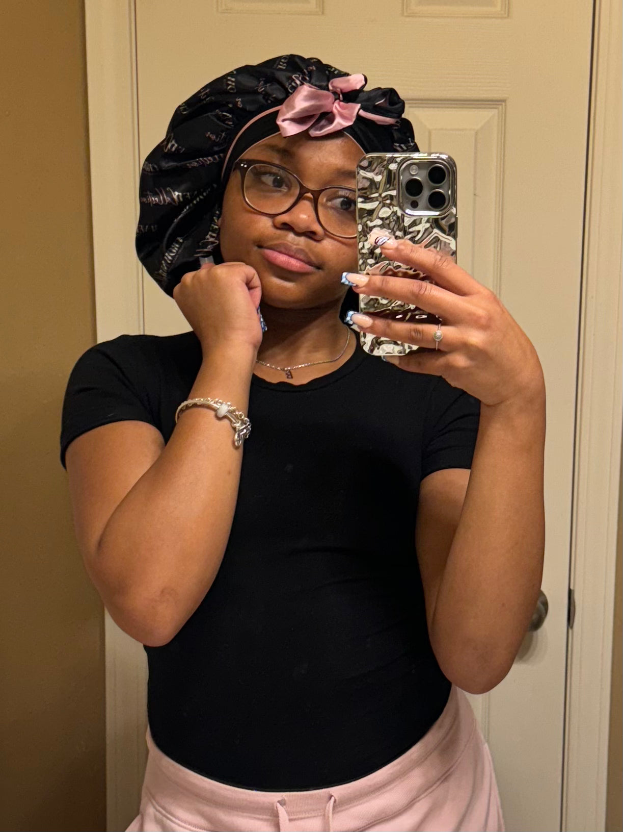 CROWNED BONNET w/ TIE